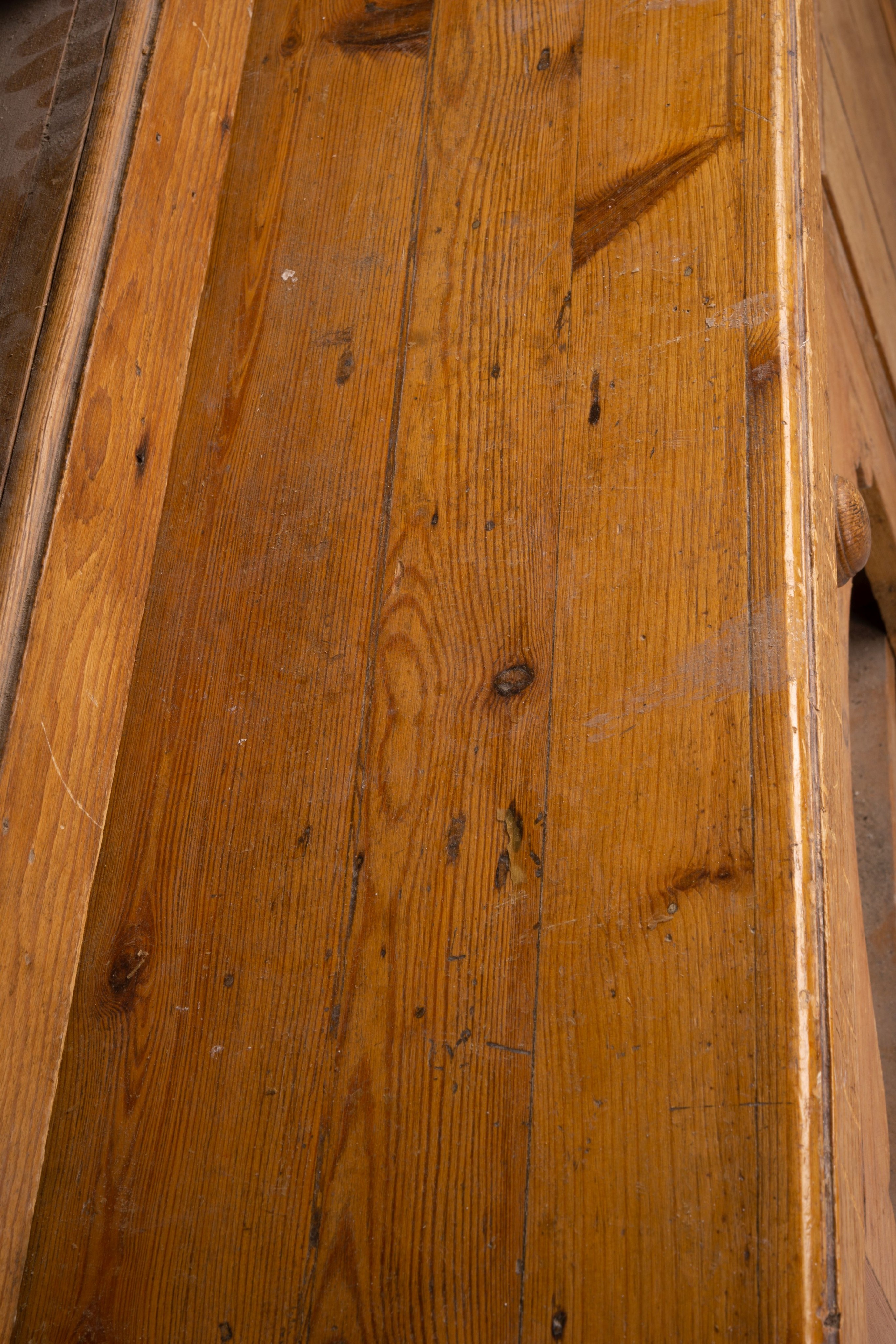 A stripped pine dresser, W.185cm D.66cm H.202cm